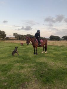 Siana Spiers with Bronte & Diesel